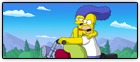Homer et Marge sur une moto