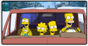 Les Simpson en voiture